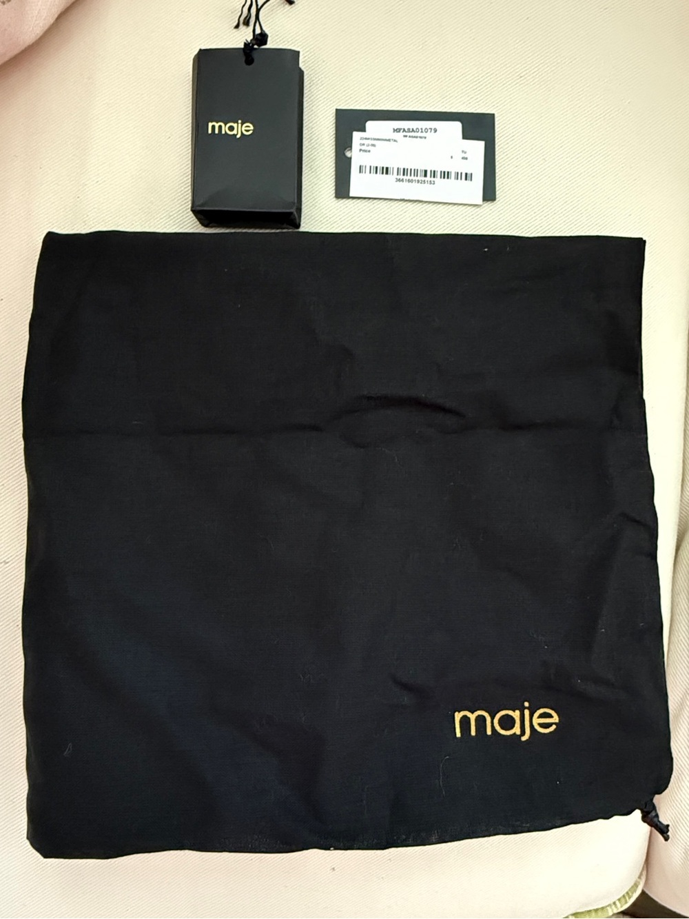 Maje metallic leather Miss M mini bag - Picture 13 of 15